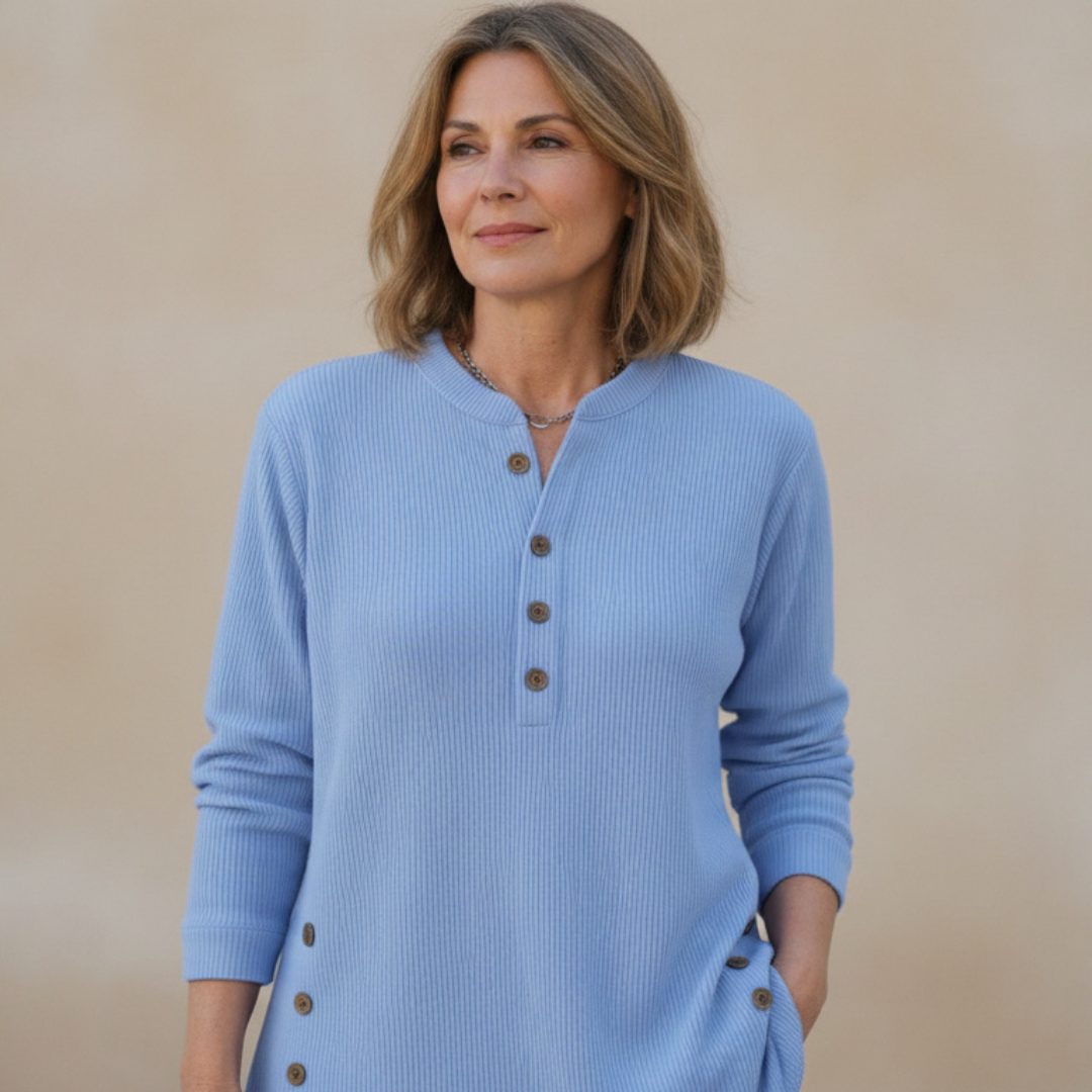 Laura | Suéter de tricot suave de manga larga