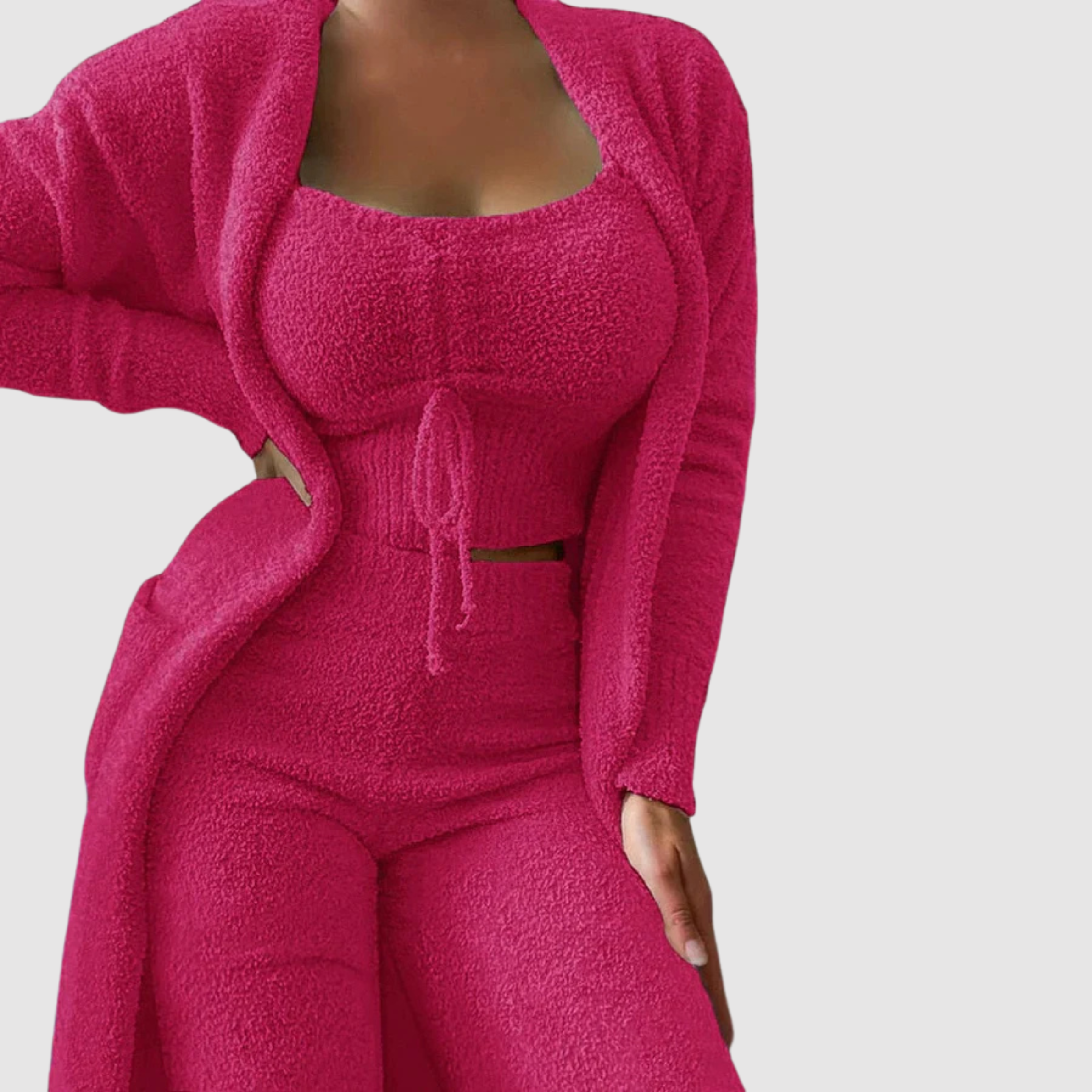 Valeria - Conjunto de Pijama de 3 Piezas