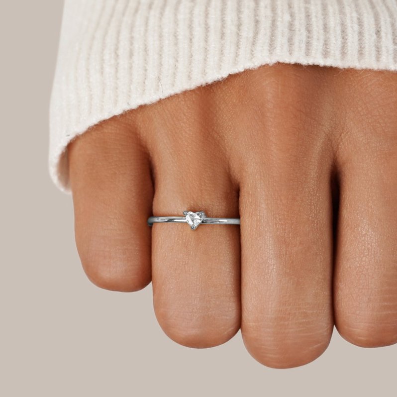 Anillo de Corazón de Cristal 'Kleine Liebe'