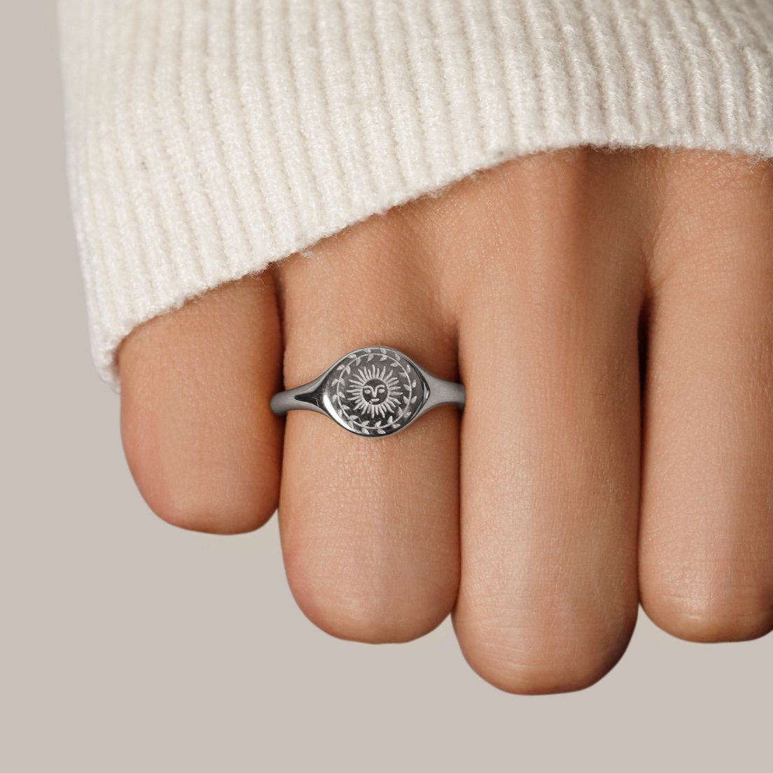 Anillo de plata para el solsticio de verano