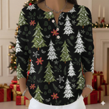 Noelia - Suéter Festivo con Detalles de Navidad