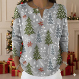 Noelia - Suéter Festivo con Detalles de Navidad