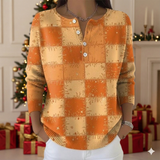 Noelia - Suéter Festivo con Detalles de Navidad