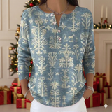 Noelia - Suéter Festivo con Detalles de Navidad