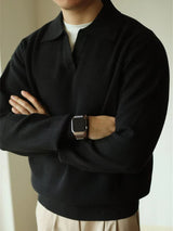 Adrián | Jersey tipo polo de punto casual