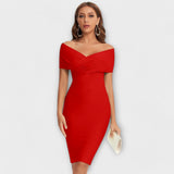 Adriana - Vestido Elegante Off-Shoulder Ajustado