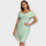 Adriana - Vestido Elegante Off-Shoulder Ajustado